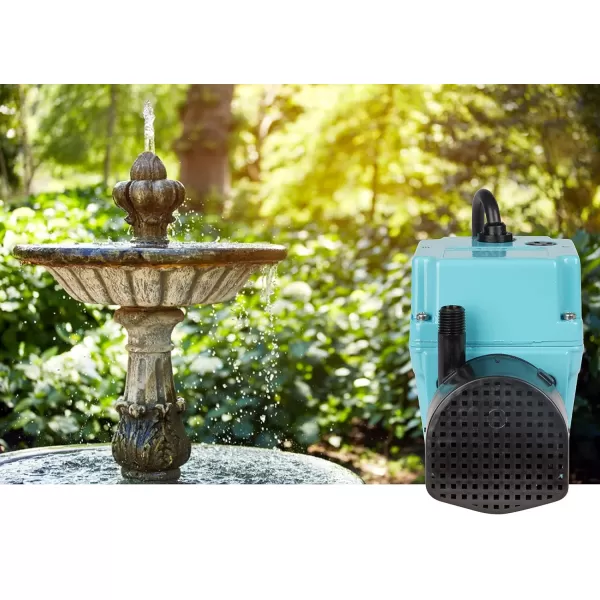 imageLittle Giant 2E38NY 230 Volt 300 GPH 140 HP Manual InlineSubmersible Small Oilfilled Aluminum Pump with 12ft Cord Plugless Blue 502216230Volt  12Ft Cord Plugless