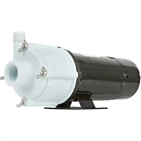 imageLittle Giant 2MDQXSC 115Volt 130 HP 640 GPH Magnetic Drive Aquarium Pump 6Ft Cord BlackWhite 5805071000 GPH  Free Flow