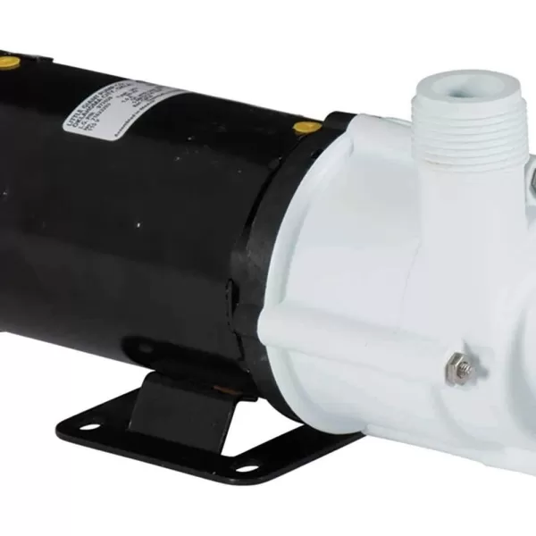 imageLittle Giant 2MDQXSC 115Volt 130 HP 640 GPH Magnetic Drive Aquarium Pump 6Ft Cord BlackWhite 5805071225 GPH  Free Flow