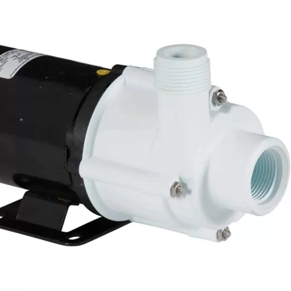 imageLittle Giant 2MDQXSC 115Volt 130 HP 640 GPH Magnetic Drive Aquarium Pump 6Ft Cord BlackWhite 5805071225 GPH  Free Flow