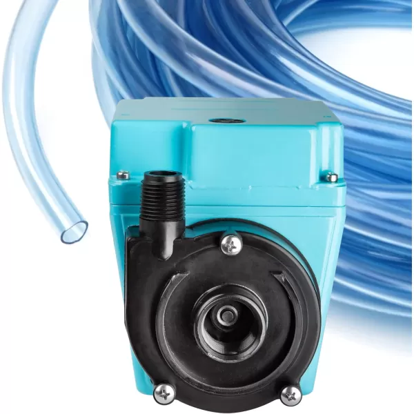 imageLittle Giant 4E34NR 115 Volt 112 HP 810 GPH Small Submersible OilFilled Water Transfer Pump with 6ft Cord Blue 504203