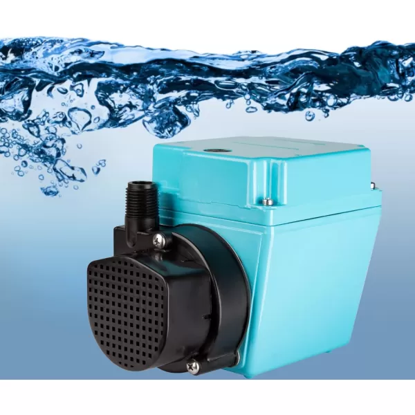 imageLittle Giant 4E34NR 115 Volt 112 HP 810 GPH Small Submersible OilFilled Water Transfer Pump with 6ft Cord Blue 504203