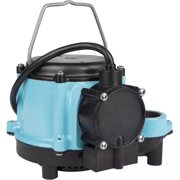 imageLittle Giant 6CIA 115 Volt 13 HP 2760 GPH Cast Iron Submersible Sump Pump with Extended Leg Kit and Integral Diaphragm Switch 10Ft Cord Blue 506162Cast Iron  115V  25 Cord  Integral Diaphragm Switch