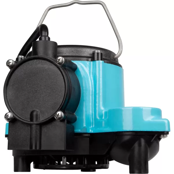 imageLittle Giant 6CIA 115 Volt 13 HP 2760 GPH Cast Iron Submersible Sump Pump with Extended Leg Kit and Integral Diaphragm Switch 10Ft Cord Blue 506162diaphragm switch  10ft cord