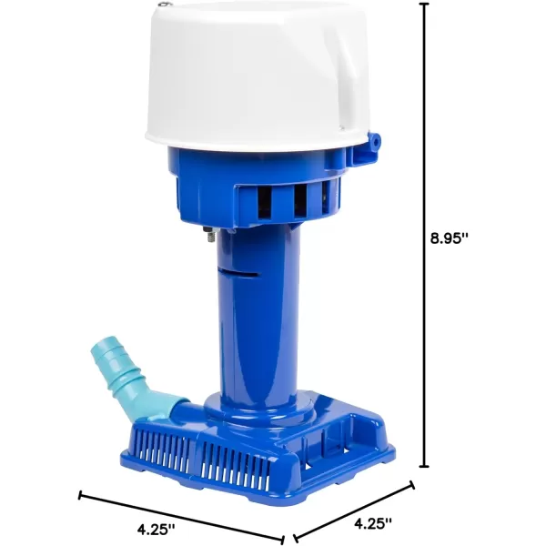 imageLittle Giant CP1230 170 HP 230 Volt 307 GPH Evaporative Cooler Pump with 6ft Cord and 3Prong Plug Blue 540015115 Volt  15000  21000 CFM