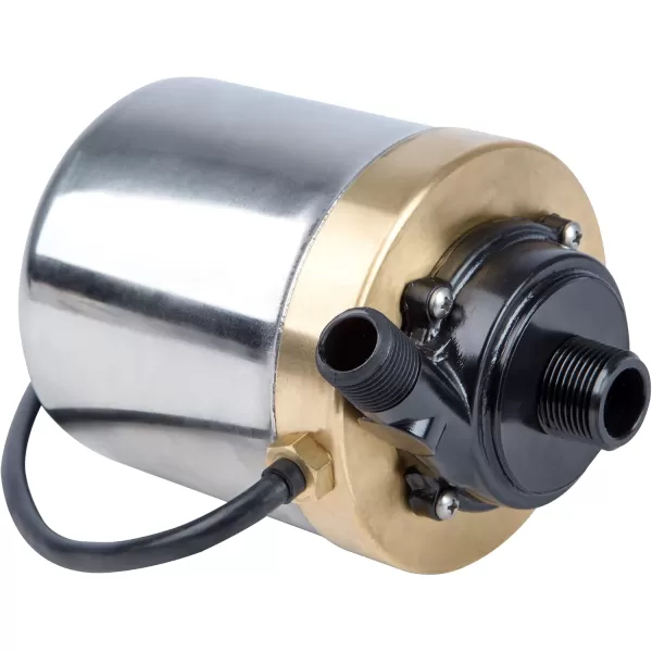 imageLittle Giant Cal Marine MS5806B 115 Volt 580 GPH Marine Air Conditioner Pump with 6Ft Cord plugless and Mounting Bracket SteelBronze MS5806BPacks