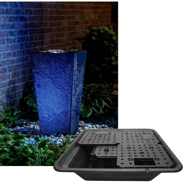 imageLittle Giant DFB44 44Inch Disappearing Water Fountain Basin Supports Up to 3000 lbs Black 566558