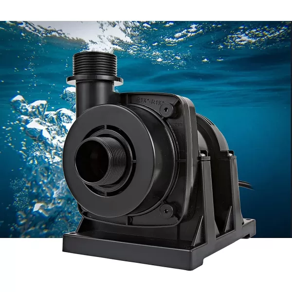 imageLittle Giant FP2 115Volt 2220 GPH Wet Rotor Submersible or Inline PondFountain Pump with 26Ft Cord Black 5661331000 GPH