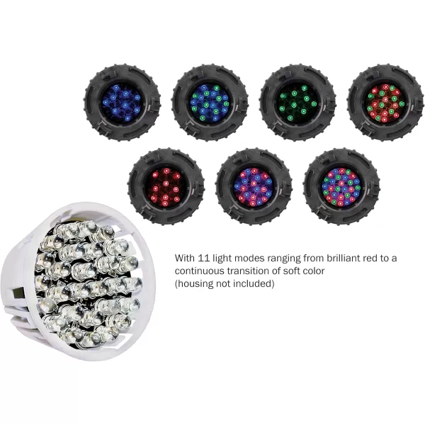 imageLittle Giant LEDB Multi Colored LED MR16 100000 Hour 2Prong Replacement Bulb for LVLKLED Kit and LVLKL Light 11 Light Modes PondFountain Light 3 Watts Multi 566224