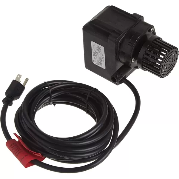 imageLittle Giant PE1FPW 115 Volt 1125 HP 170 GPH Submersible Direct Drive Fountain Pump with 15Ft Cord Black 566608115V  300 GPH  14in MNPT  15Ft Cord