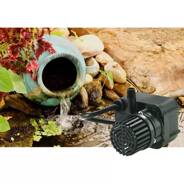 imageLittle Giant PE1FPW 115 Volt 1125 HP 170 GPH Submersible Direct Drive Fountain Pump with 15Ft Cord Black 56660815Ft Cord