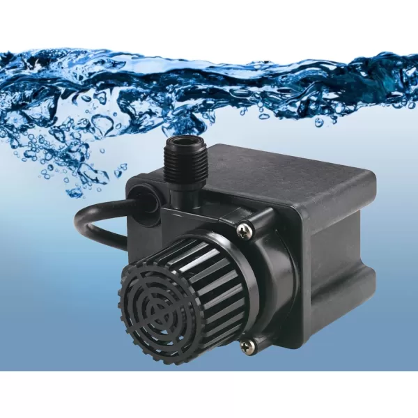 imageLittle Giant PE25F 115 Volt 128 HP 475 GPH Small Submersible Direct Drive Pump with 6Ft Cord Black 518600