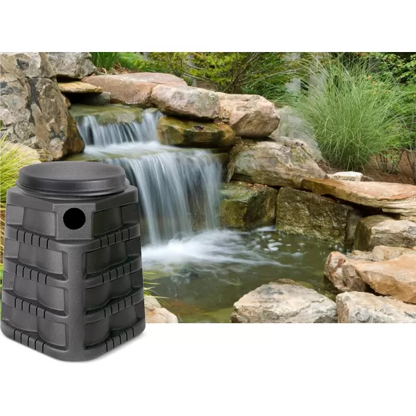 imageLittle Giant SF 31Gallon Simply Falls Pondless Disappearing Waterfall Vault 193 Inches in Diameter x 245 Inches High Black 566410