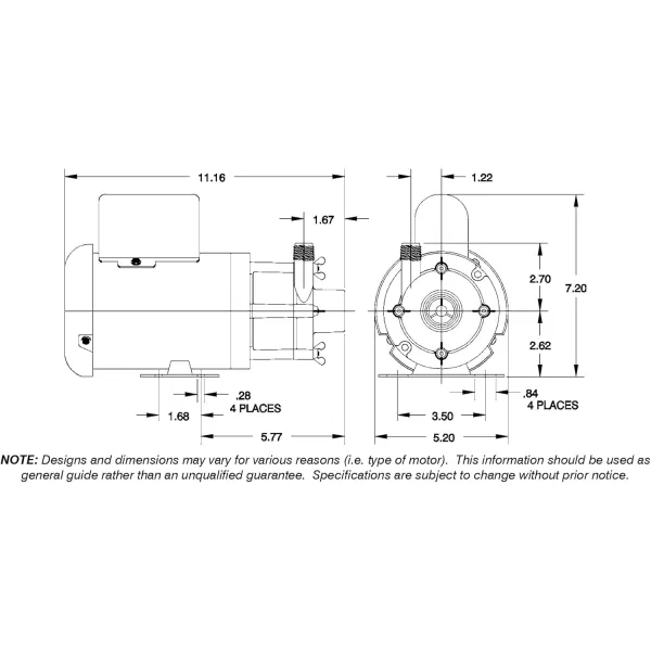 imageLittle Giant TE3MDHC 230 Volt 120 HP 585 GPH NonSubmersible Highly Corrosive Chemical Transfer Magnetic Drive Pump 6Ft Power Cord Plugless Black 581614115230 Volt  1200 GPH