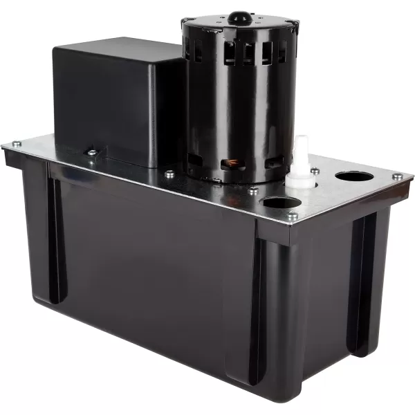 imageLittle Giant VCL24ULS 115 Volt 118 HP 270 GPH Automatic Condensate Removal Pump with 1Gallon Tank and Safety Switch 6Ft Cord Black 553201115Volt 270 GPH
