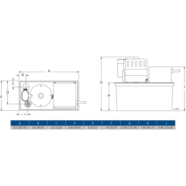 imageLittle Giant VCL24ULS 115 Volt 118 HP 270 GPH Automatic Condensate Removal Pump with 1Gallon Tank and Safety Switch 6Ft Cord Black 553201115Volt 450 GPH