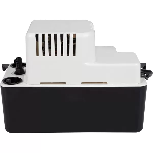 imageLittle Giant VCMA15ULST 115 Volt 65 GPH 150 HP Automatic Condensate Removal Pump with Safety Switch and Tubing BlackWhite 554415Base Model no safety switch