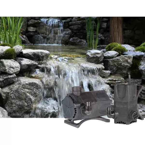 imageLittle Giant WGP95PW 115 Volt 4280 GPH Dual Discharge Direct Drive Submersible Waterfall and Pond Pump Black 5664074280 GPH 700 Watts