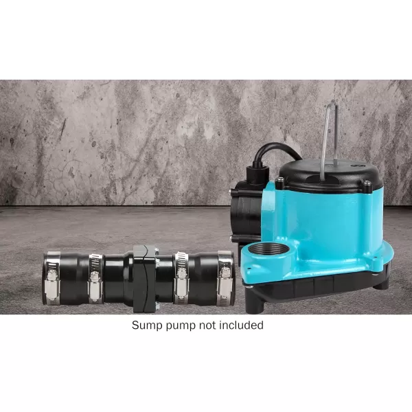 imageLittle Giant WRSC6 115Volt 13 HP 2760 GPH Compact Under Sink Drainosaur Automatic Sump PumpBasin System with 10Ft Cord BlackBlue 50606515