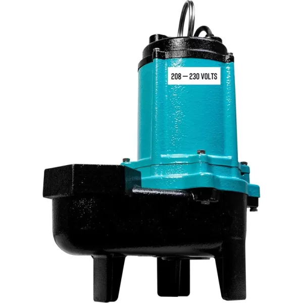 imageLittle Giant 10SCCIM 208230Volt 7200 GPH 12 HP Manual Cast Iron SewageEffluent Pump No Switch with 3inch FNPT Discharge and 20Ft Cord Blue 511436208230V  3  20 Cord  No Switch