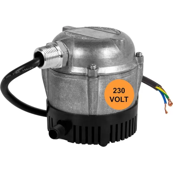 imageLittle Giant 1YS 230 Volt 1150 HP 205 GPH Cast Aluminum Submersible Parts Washer Pump for Unheated Stoddard Solvent or Deodorized Kerosene with 6Ft Power Cord Plugless Grey 501036