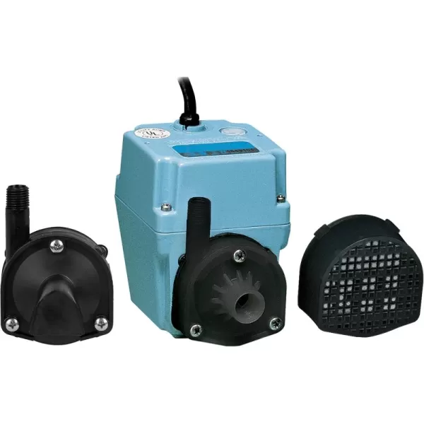 imageLittle Giant 2E38NY 230 Volt 300 GPH 140 HP Manual InlineSubmersible Small Oilfilled Aluminum Pump with 12ft Cord Plugless Blue 502216115Volt  10Ft Cord