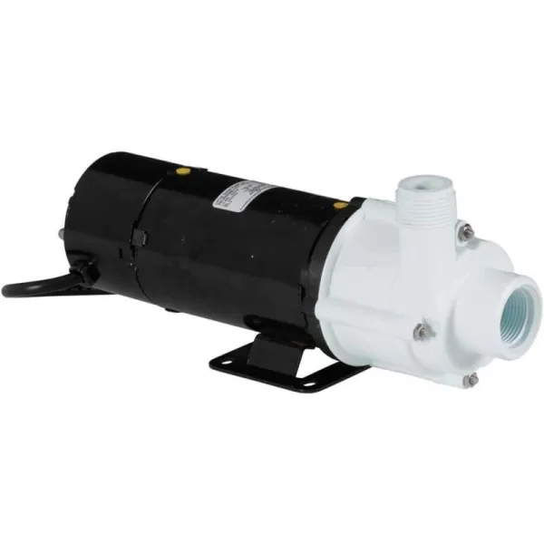 imageLittle Giant 2MDQXSC 115Volt 130 HP 640 GPH Magnetic Drive Aquarium Pump 6Ft Cord BlackWhite 5805071225 GPH  Free Flow