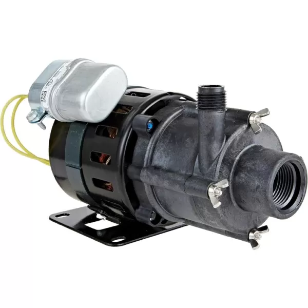 imageLittle Giant 5MDHC 115 Volt 18 HP 1050 GPH Magnetic Drive Highly Corrosive Chemical Transfer Pump 6Ft Cord with Plug Black 583603115V  1050 GPH  With Plug