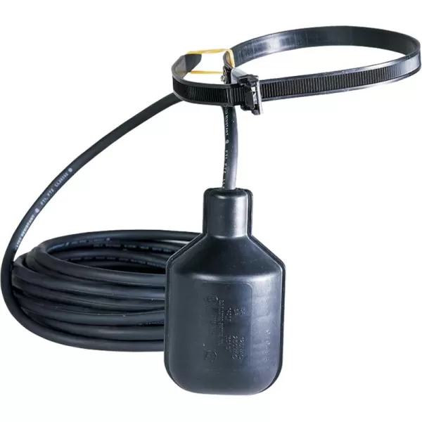 imageLittle Giant CFST 115230 Volt Control Float Switch Plugless for Control Panels and Alarms with 20Ft Cord Black 950267