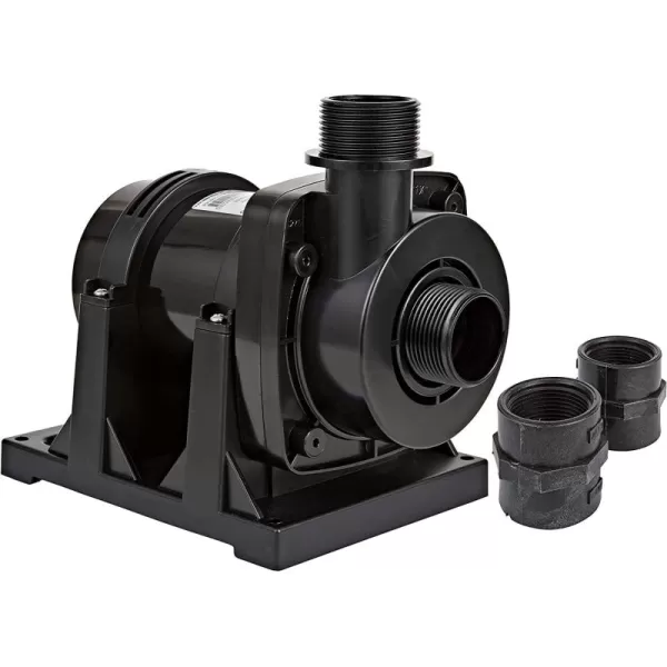 imageLittle Giant FP2 115Volt 2220 GPH Wet Rotor Submersible or Inline PondFountain Pump with 26Ft Cord Black 5661331000 GPH