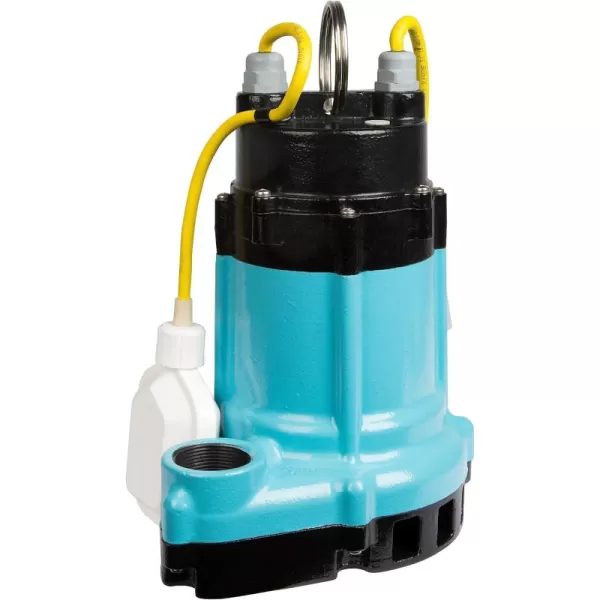 imageLittle Giant HT10ENCIM 115 Volt 12 HP 4500 GPH Cast Iron Manual Submersible High Temperature EffluentBoiler BlowDown Pump with 15Ft Cord Blue 511610With Float Switch