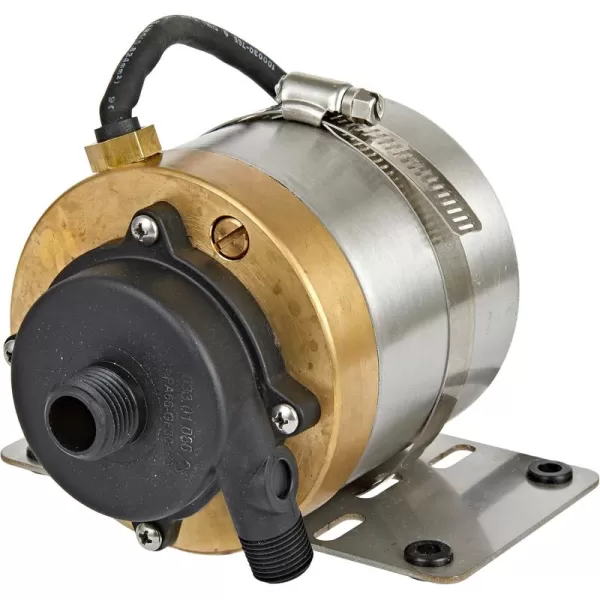 imageLittle Giant MS580P6B 115 Volt 850 GPH Oilless Stainless Steel and Bronze Direct Drive Pump for Marine Air Conditioners 6Ft Plugless Cord Steel 517200003375 GPH 115 Volt