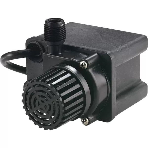 imageLittle Giant PE25FPW 115 Volt 128 HP 475 GPH Submersible Direct Drive Pump for Small Ponds or Fountain with 15Ft Cord Black 566612