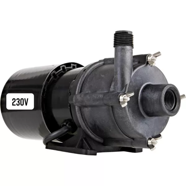 imageLittle Giant TE3MDHC 230 Volt 120 HP 585 GPH NonSubmersible Highly Corrosive Chemical Transfer Magnetic Drive Pump 6Ft Power Cord Plugless Black 581614230 Volt  585 GPH