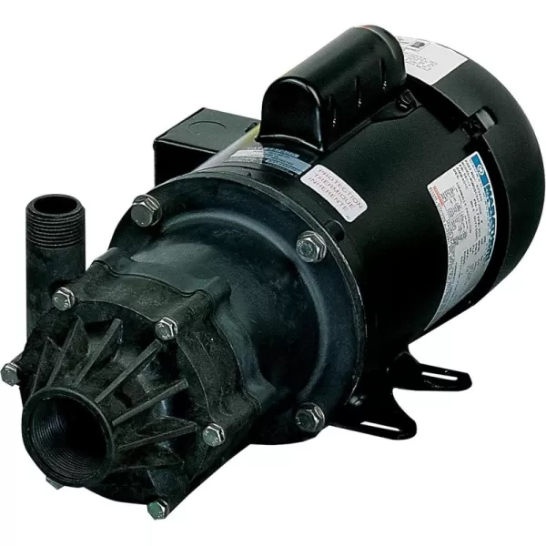 imageLittle Giant TE3MDHC 230 Volt 120 HP 585 GPH NonSubmersible Highly Corrosive Chemical Transfer Magnetic Drive Pump 6Ft Power Cord Plugless Black 581614115230 Volt  3180 GPH