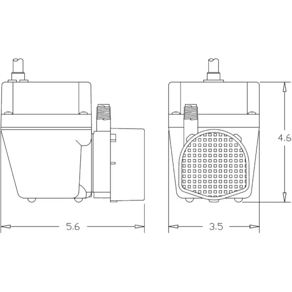 imageLittle Giant 502103 300 GPH 115Volt Manual Oil Filled Submersible Aluminum Direct Drive Submersible Pump Blue 2ENWater Pump