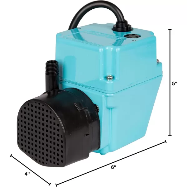 imageLittle Giant 502103 300 GPH 115Volt Manual Oil Filled Submersible Aluminum Direct Drive Submersible Pump Blue 2ENWater Pump