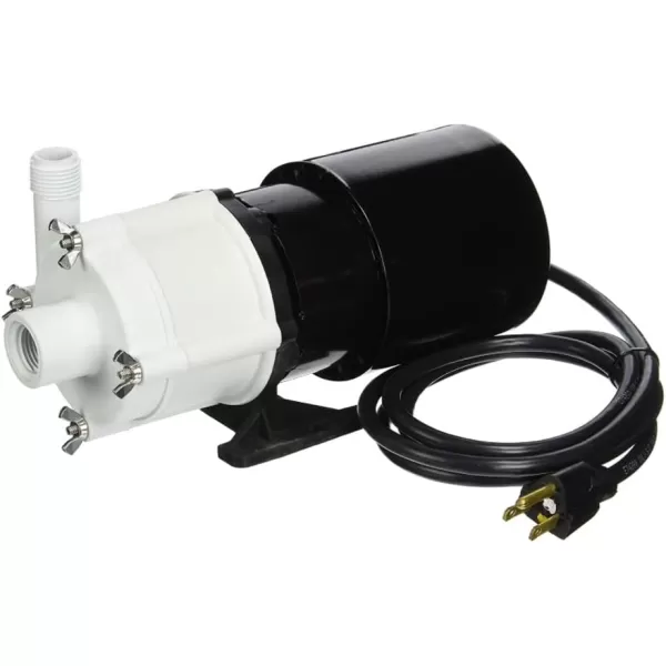 imageLittle Giant 5MD 18 HP 115Volt 905 GPH Magnetic Drive Pump 6Foot Power Cord Black 583002690 GPH  115V