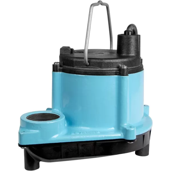 imageLittle Giant 6CIMR 115Volt 13 HP 2750 GPH Manual Submersible SumpUtility Pump with 25Ft Cord Blue 506274Pump