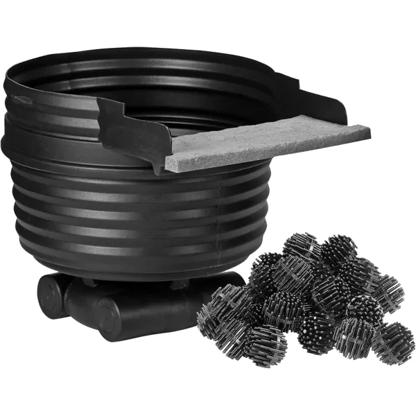 imageLittle Giant BM30PW Biological Media Balls 30 Count for Pond Filtration Systems Skimmers and Waterfall Filters Black 566112