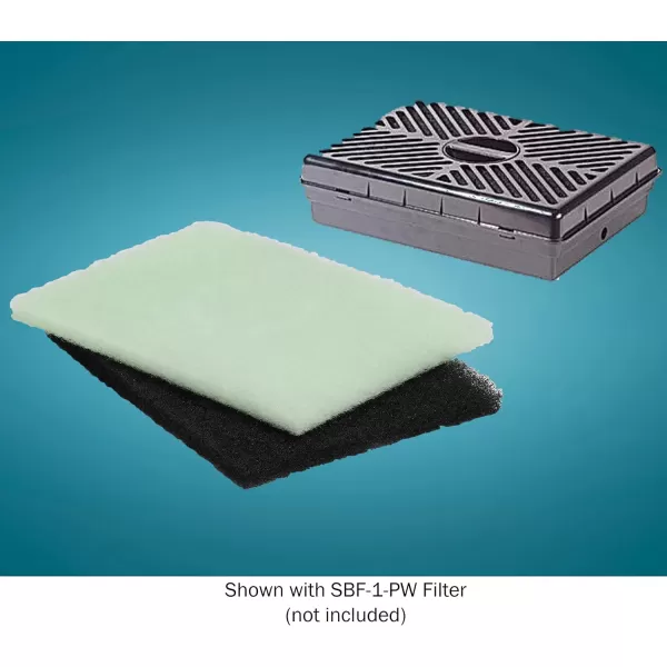 imageLittle Giant SBF1RPPW Mechanical and Biological Filter Replacement Pad for SBF1PW 1544 inches x 1144 inches BlackGreen 566113
