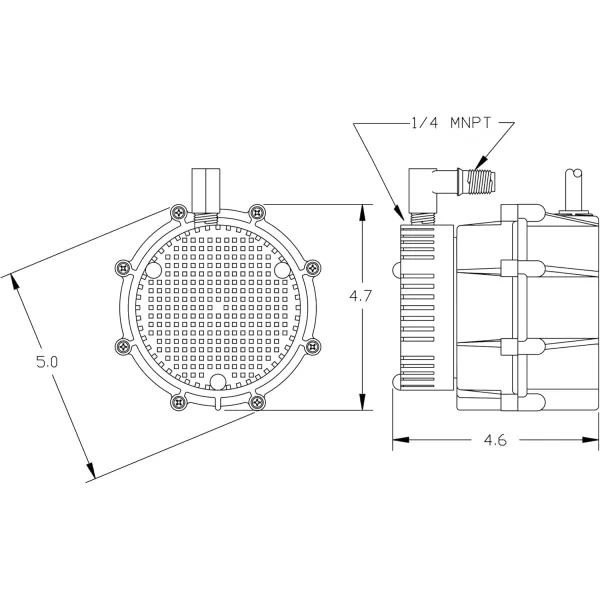 imageLittle Giant quotNO KORODEquot 115Volt 1150 HP 210 GPH NK1 Mild Acid Alkalis and Hard Water Submersible Centrifugal Pump Black 526003325 GPH  18Ft Cord