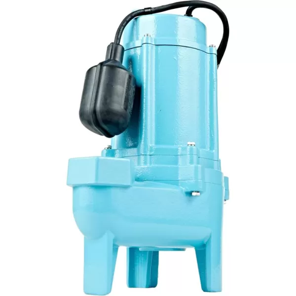 imageLittle Giant 15SCCIARF 115 Volt 34 HP 7800 GPH Sewage Pump with Piggyback Tethered Float Switch 20Ft Cord Blue 14942786