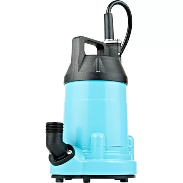 imageLittle Giant 6MSP 115 Volt 13 HP 2130 GPH Manual Aluminum Utility Pump with 10Ft Cord Blue 14942783