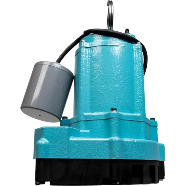 imageLittle Giant 9ECCIM 115 Volt 410 HP 4200 GPH Manual Cast Iron SumpEffluent Pump with 30Ft Cord Blue 509808509801