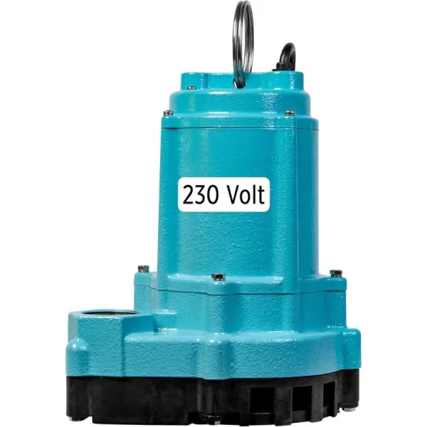 imageLittle Giant 9ECCIM 115 Volt 410 HP 4200 GPH Manual Cast Iron SumpEffluent Pump with 30Ft Cord Blue 509808509807