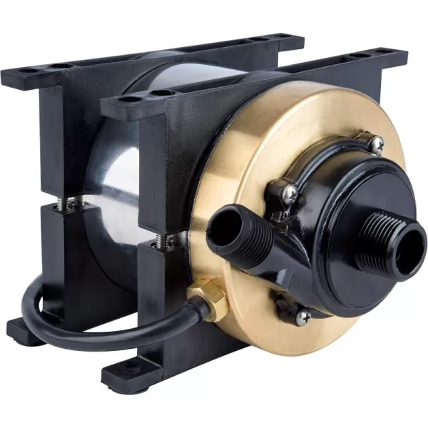 imageLittle Giant Cal Marine MS12006B 115 Volt 1200 GPH Marine Air Conditioner Pump with 6Ft Cord plugless and Mounting Bracket SteelBronze MS12006B