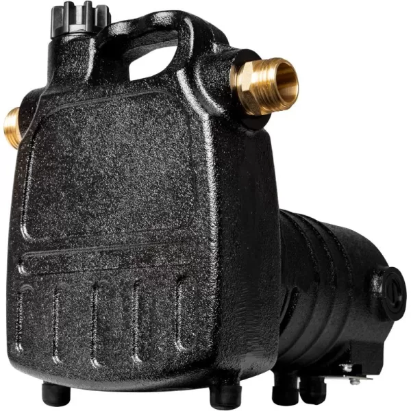 imageLittle Giant UPSP5 115Volt 1600 GPH 12 HP Manual NonSubmersible MultiPurpose Transfer Pump 10Ft Cord Black 555104