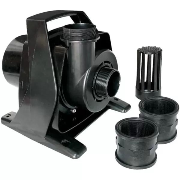 imageLittle Giant FP6 115Volt 5760 GPH Wet Rotor Submersible or Inline PondFountain Pump with 26Ft Cord Black 5661355760 GPH