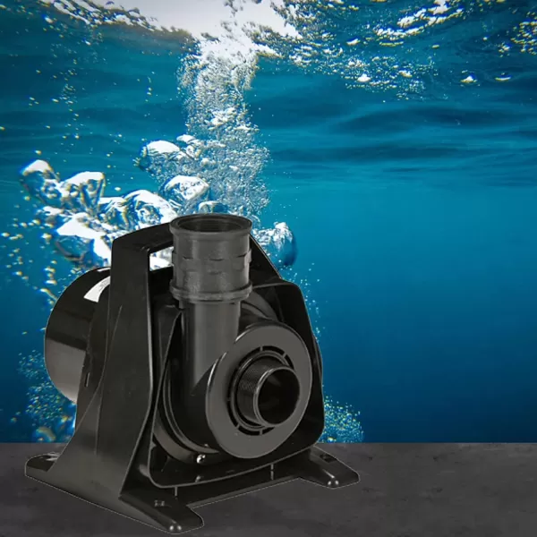 imageLittle Giant FP6 115Volt 5760 GPH Wet Rotor Submersible or Inline PondFountain Pump with 26Ft Cord Black 5661358100 GPH